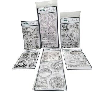 Love From Lizi Stamps 8pc Sets Bundle Christmas Travel Summer Flower Stencil